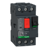Interruttore automatico magnetotermico GV2ME con controllo a pulsante e range protezione termica da 6 A a 10 A, 3P, connessione a occhiello