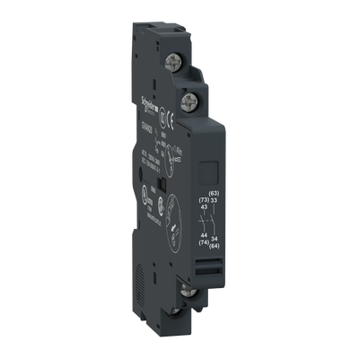 Contatti ausiliari istantanei, TeSys, GV2/GV3, 1 NO - 1 NO connessioni viti serrafilo