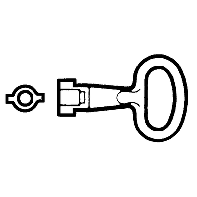Chiave per inserto doppia barra 3mm