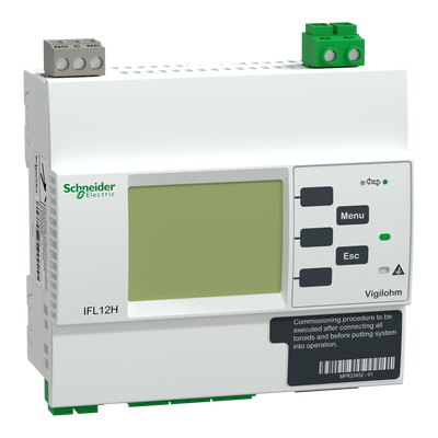 Localizzatore guasti 12 canali per ospedali, Modbus, 110/230 Vca, 125/250 Vcc