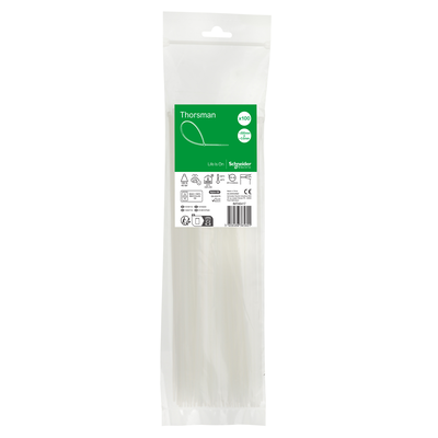 Accessori, Mureva Tube & Fix, Fascette di Cablaggio, 300x3.6mm, trasparente, incolore [prezzo per 100pz]