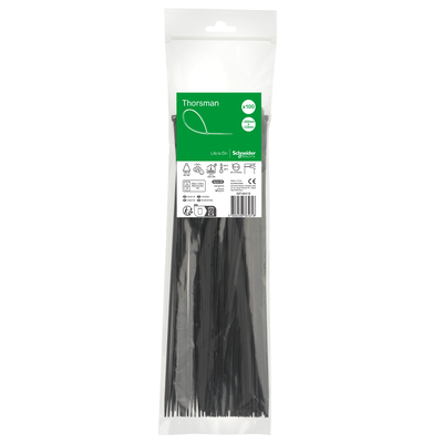 Accessori, Mureva Tube & Fix, Fascette di Cablaggio, 300x3.6mm, nero [prezzo per 100pz]