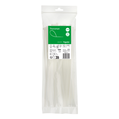 Accessori, Mureva Tube & Fix, Fascette di Cablaggio, 300x4.8mm, trasparente, incolore [prezzo per 100pz]