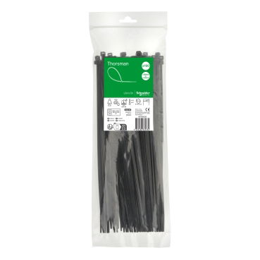 Accessori, Mureva Tube & Fix, Fascette di Cablaggio,  300x4.8mm, nero [prezzo per 100pz] – Immagine 2 di 3