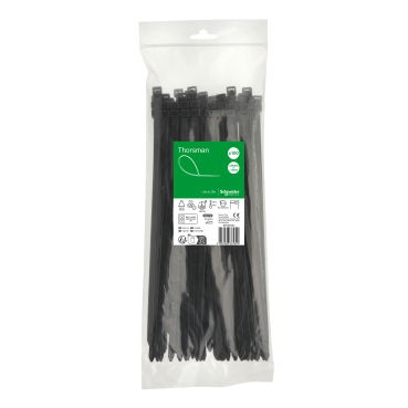 Accessori, Mureva Tube & Fix, Fascette di Cablaggio, 300x7.6mm, nero [prezzo per 100pz] – Immagine 2 di 3