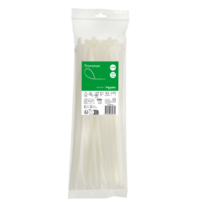 Accessori, Mureva Tube & Fix, Fascette di Cablaggio, 380x7.6mm, trasparente, incolore [prezzo per 100pz]