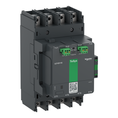 Contattore elevata potenza TeSys Giga, 4P (4NO), AC1 330A, versione Advanced, bobina elettronica 200…500V AC/DC