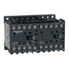 Reversing contactor, TeSys K, 3P, AC-3/AC-3e,440V 9 A, 1NC, 110V AC coil,with integral suppression device