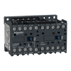 Reversing contactor, TeSys K, 3P, AC-3/AC-3e,440V 9 A, 1NC, 110V AC coil,with integral suppression device