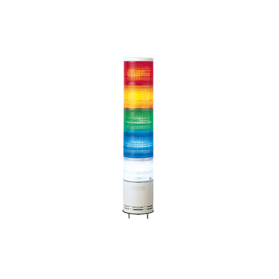 Harmony XVC, Colonna luminosa monoblocco precablata,plastica,rosso aranc.verde blu incolore,Ø100,montaggio su base luce fissa/lampeg,IP54,100..240VAC