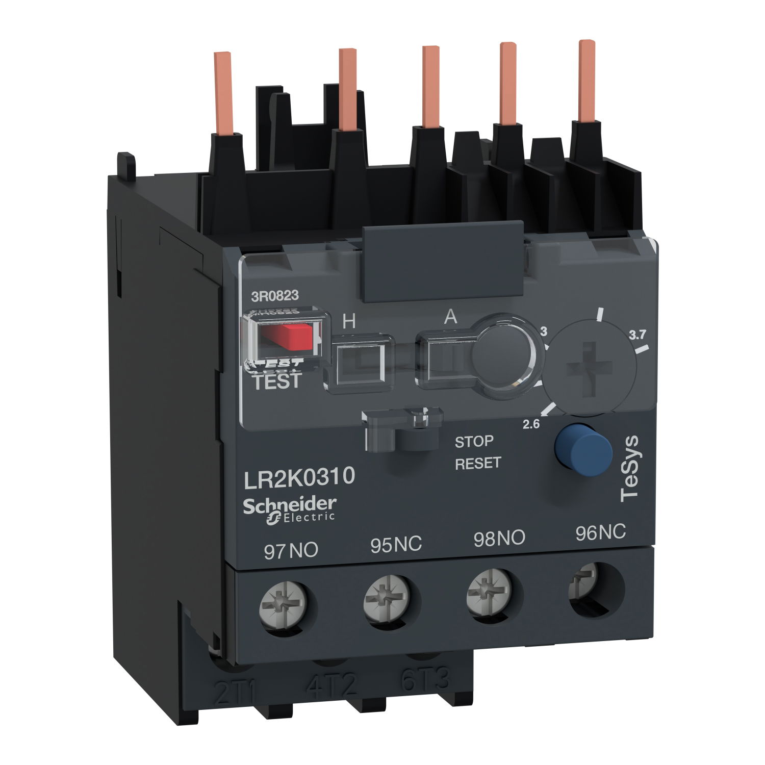 Relè sovraccarico termico per motore - TeSys LR2 K - 2,6..3,7 A - Classe 10A – Immagine 3 di 4
