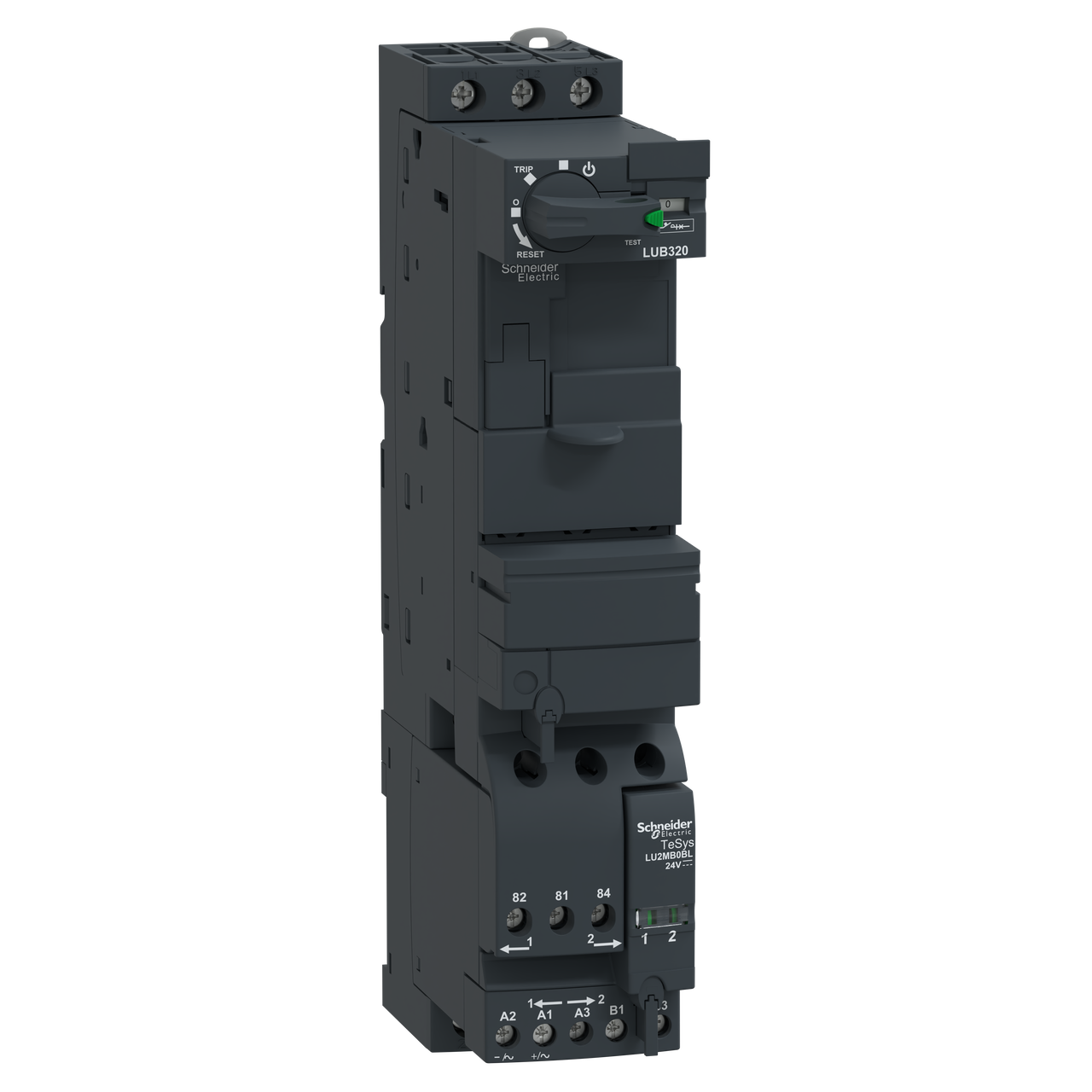 Base di potenza - TeSys U - 32 A - 24 V CC - Controllo morsetti a vite