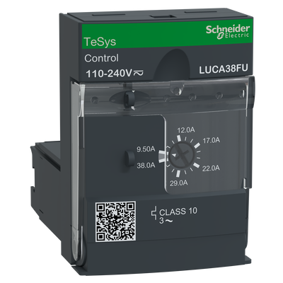 Unità di controllo standard, TeSys Ultra, 3P, da 9,5 a 38 A, 690 Vca, protezione magnetotermica, classe 10, da 110 a 240 Vca/Vcc