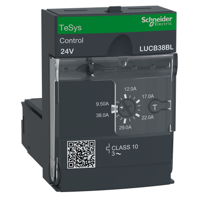 Unità di controllo avanzata, TeSys Ultra, 3P, da 9,5 a 38 A, 690 Vca, protezione e diagnostica, classe 10, bobina 24 Vcc