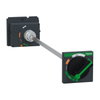 Manovra rotativa rinviata, ComPacT NSX100/160/250, manovra nera, lunghezza albero da 185 a 600 mm, IP55