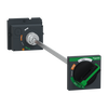 Manovra rotativa rinviata, ComPacT NSX100/160/250, manovra nera, lunghezza albero da 185 a 600 mm, IP55