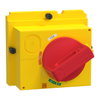 Manovra rotativa diretta, ComPacT NSX100/160/250, manovra rossa su fronte giallo, IP40