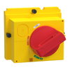 Manovra rotativa diretta, ComPacT NSX100/160/250, manovra rossa su fronte giallo, IP40