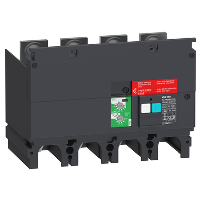 Modulo di protezione aggiuntivo per correnti differenziali VigiPacT, ComPacT NSX 250, da 440 VAC a 550 VAC, da 30 mA a 30 A, 4 poli