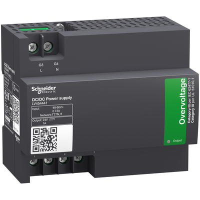 Modulo di alimentazione esterno, tensione di ingresso da 48 V CC a 60 V CC, tensione di uscita 24 V CC, corrente di uscita 1 A