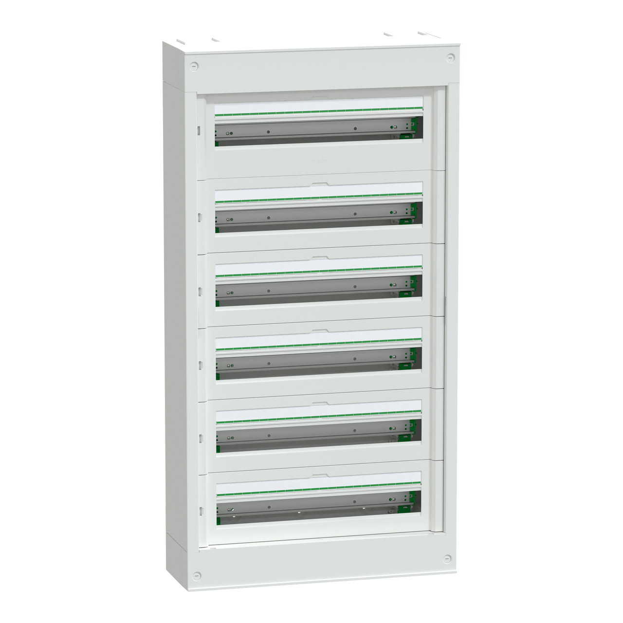 Centralino per apparecchi modulari, PrismaSeT S, parete, 6 x 24 moduli, 1 morsettiera di terra, senza porta