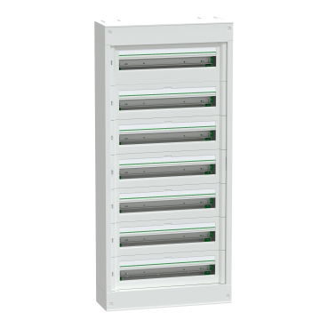 Centralino per apparecchi modulari, PrismaSeT S, parete, 7 x 24 moduli, 1 morsettiera di terra, senza porta – Immagine 2 di 7