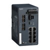 Switch gestito esteso Modicon - 8 porte per rame + 2 porte per fibra ottica monomodale - Grave