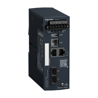 Redundancy Switch, Modicon Networking, 2 ports for copper, 2 SFP ports