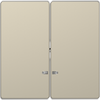 Copritasto 2 moduli, indicatore a finestra, sahara, System Design
