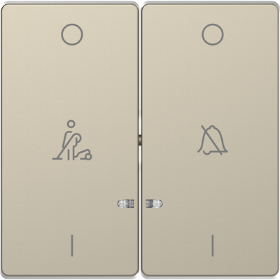 Copritasto 2 moduli, indicatore finestra, marchiato per DND, sahara, Sys Design