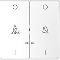 Copritasto 2 mod, indicatore finestra, marchiato DND, bianco loto, System Design