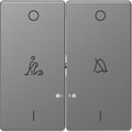 Copritasto 2 mod, indicatore finestra, marchiato DND, acciaio, System Design