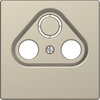 Placca per presa-antenna con foro 2/3, sahara, System Design
