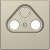 Placca per presa-antenna con foro 2/3, sahara, System Design