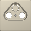 Placca per presa-antenna con foro 2/3, sahara, System Design