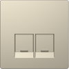 Piastra, 2 slot, per connettori Schneider Electric, sahara, System Design