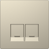 Piastra, 2 slot, per connettori Schneider Electric, sahara, System Design