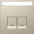 Piastra con etichetta per Schneider Electric RJ45, sahara, System Design