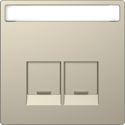 Piastra con etichetta per Schneider Electric RJ45, sahara, System Design