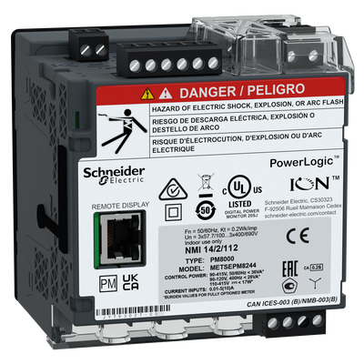 PowerLogic PM8000 - PM8244 Misuratore di Power Quality  - da guida DIN + display remoto