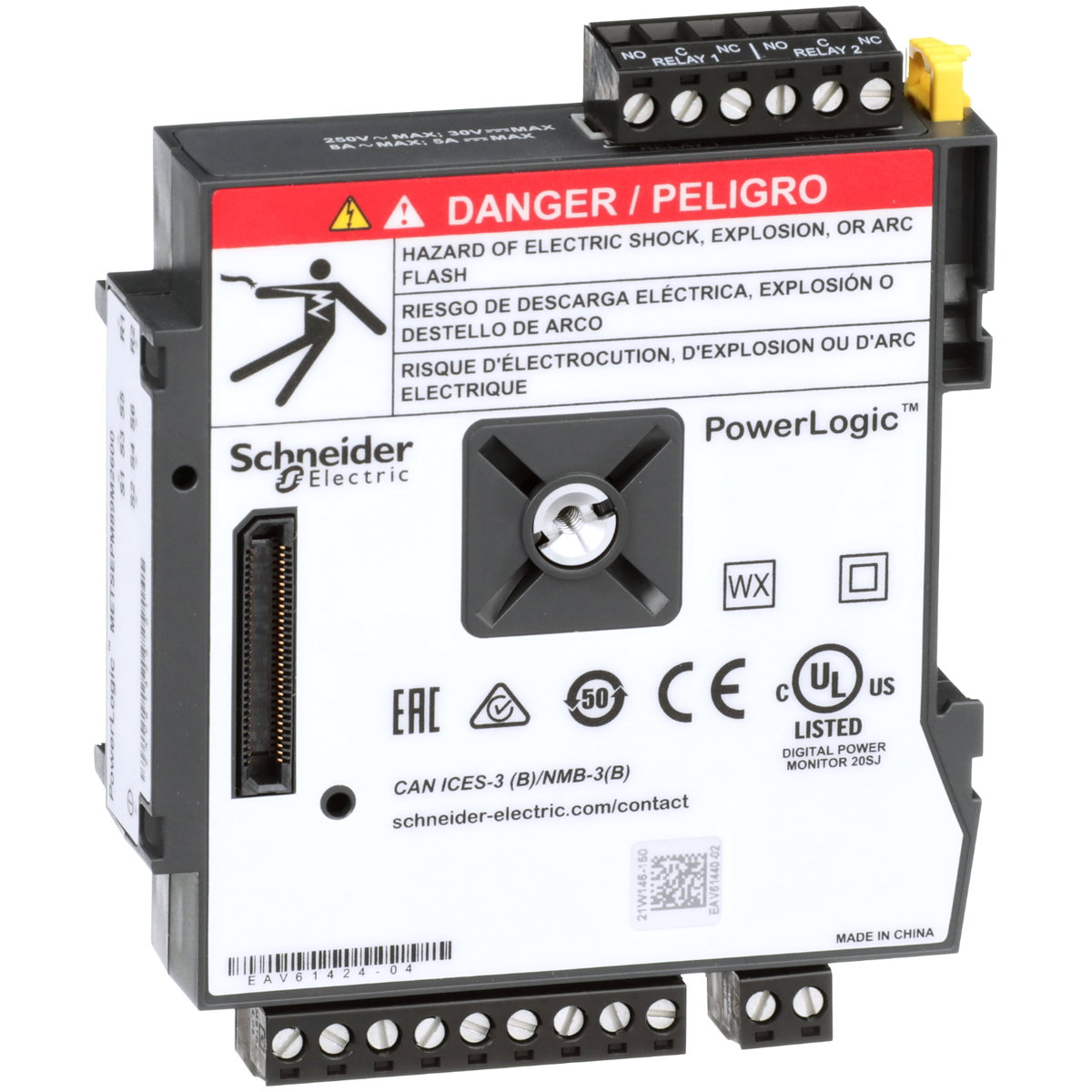 PowerLogic PM8000 - Modulo I/O digitail - 6 ingressi + 2 uscite relè – Immagine 3 di 3
