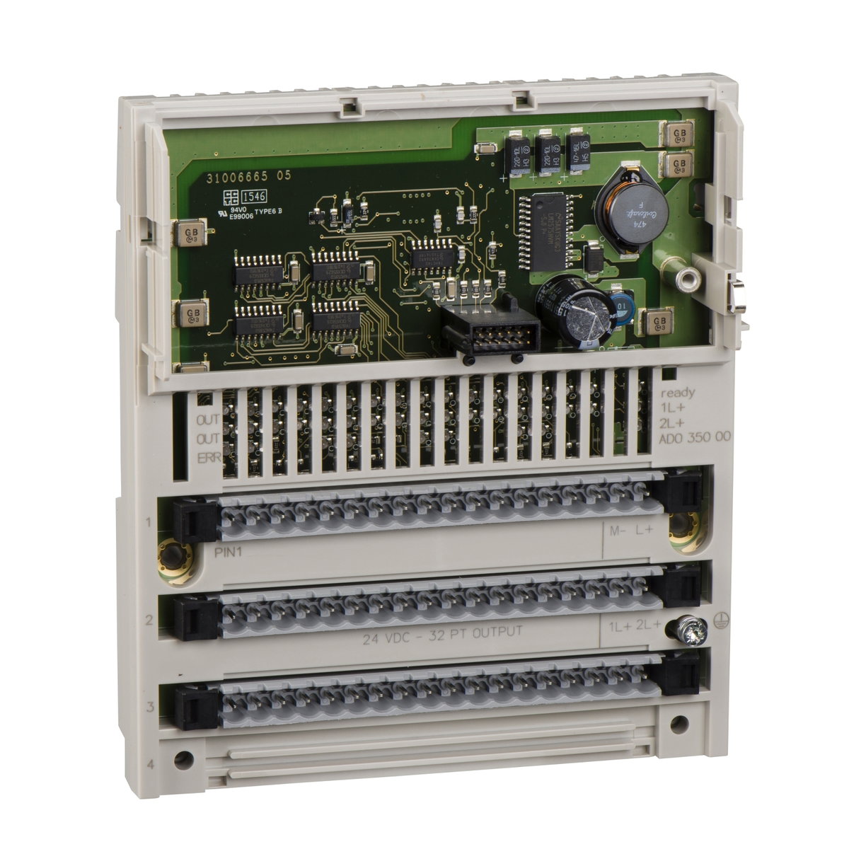 Discrete Input Module,  Modicon Momentum Discrete Input Module, 32 Input 24 V DC – Immagine 3 di 3