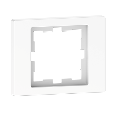 Cornice D-Life - 1 slot - per scatola 3 moduli - bianco loto