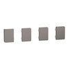 4 Pulsanti Small Push Button KNX Metallo Nichel