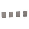 4 Pulsanti Small Push Button KNX Metallo Nichel