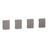 4 Pulsanti Small Push Button KNX Metallo Nichel