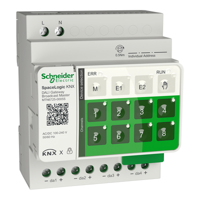 SpaceLogic KNX DALI Broadcast Master 4 ch/32