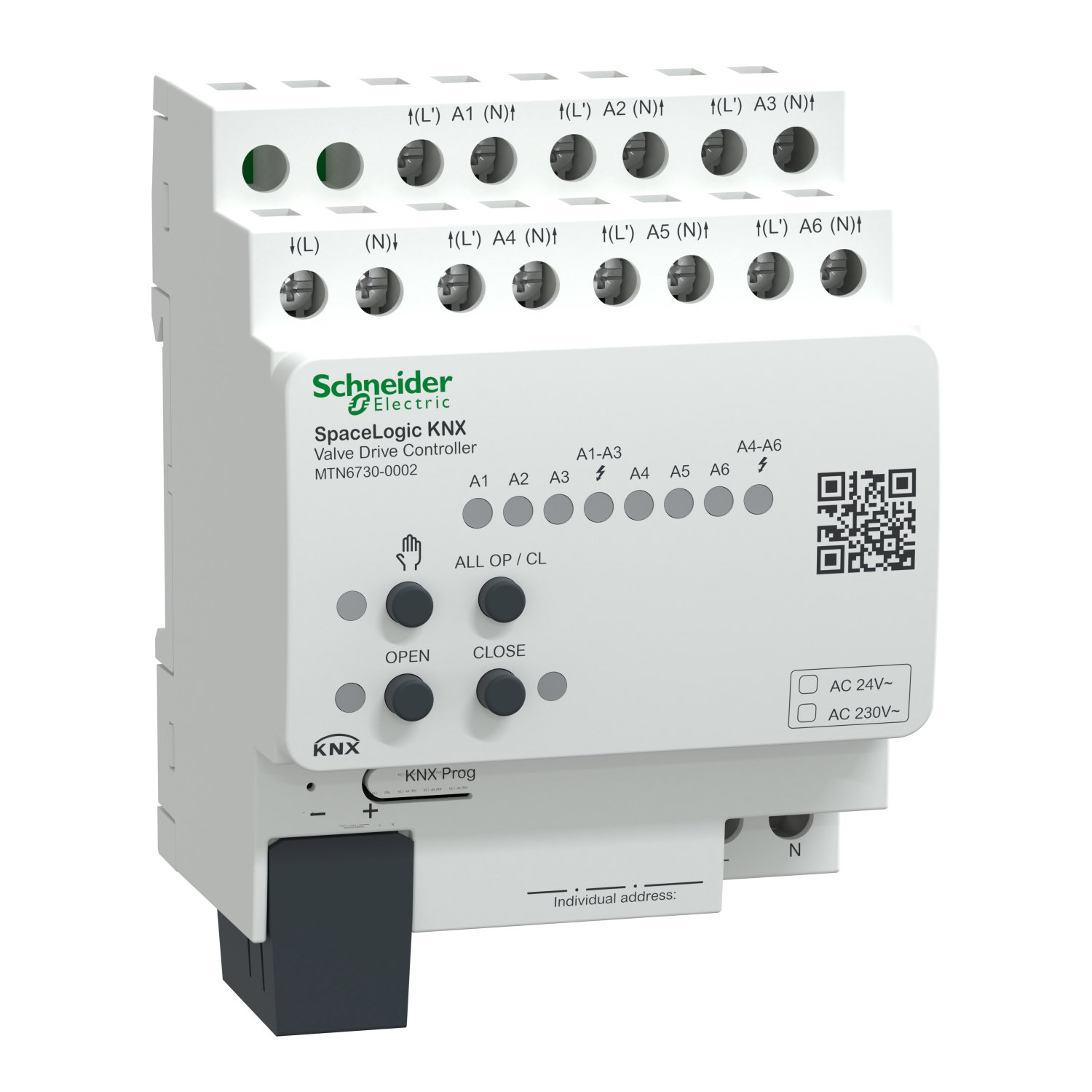 Controller azionamento valvole SpaceLogic KNX – Immagine 3 di 3