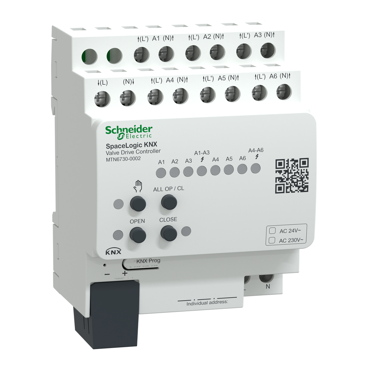 Controller azionamento valvole SpaceLogic KNX