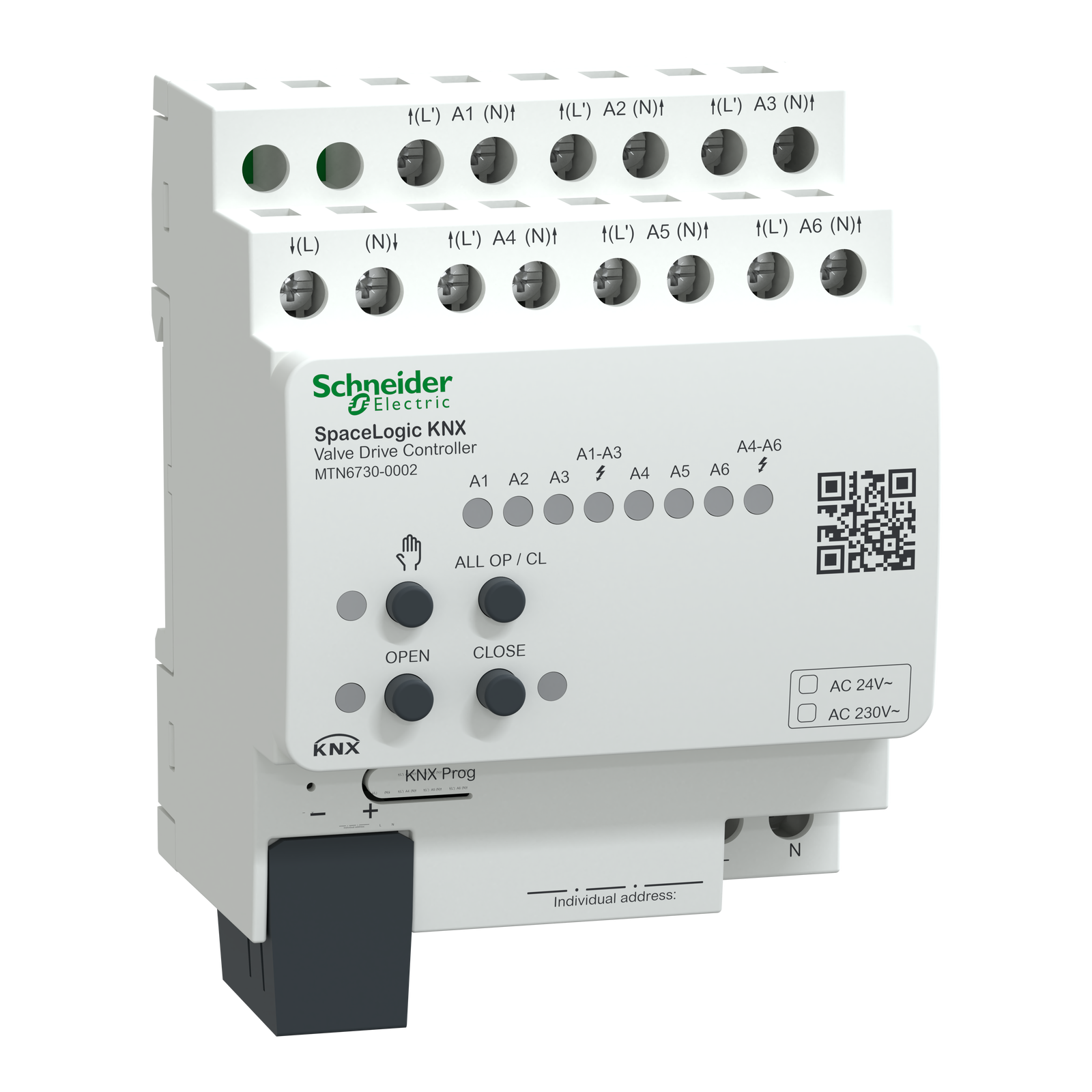 Controller azionamento valvole SpaceLogic KNX